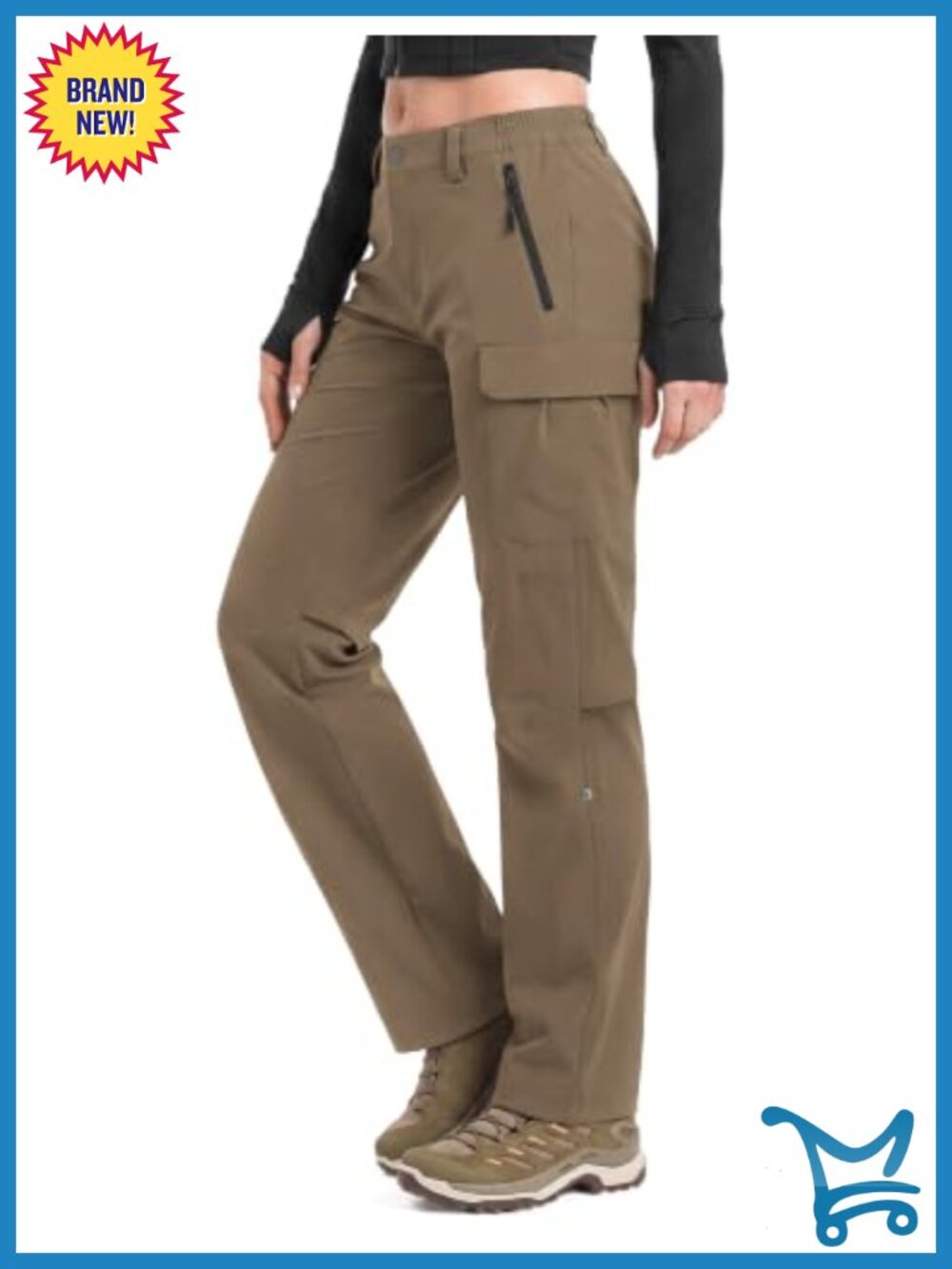 Women's Hiking Pants Lightweight Quick-Dry Convertible Capris 5 Pockets